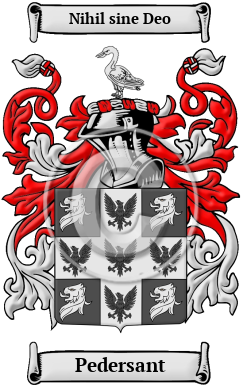 Pedersant Family Crest/Coat of Arms