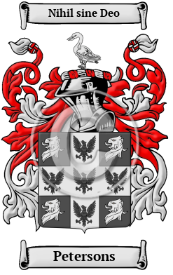 Petersons Family Crest/Coat of Arms