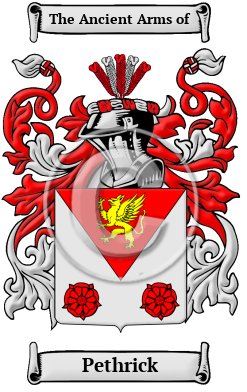 Pethrick Family Crest Download (JPG) Heritage Series - 600 DPI
