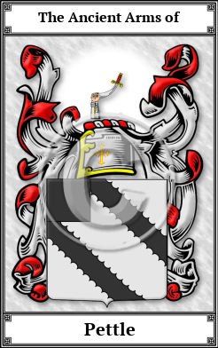 Pettle Family Crest Download (JPG) Book Plated - 600 DPI
