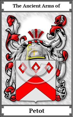 Petot Family Crest Download (JPG)  Book Plated - 150 DPI