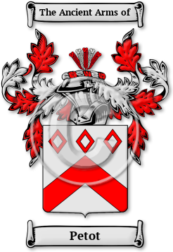 Petot Family Crest Download (jpg) Legacy Series - 150 DPI