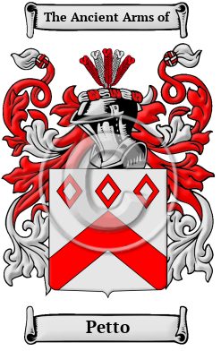 Petto Family Crest/Coat of Arms