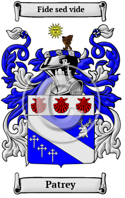Patrey Family Crest/Coat of Arms