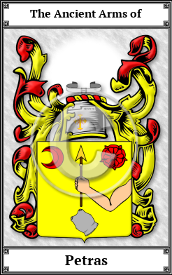 Petras Family Crest Download (JPG)  Book Plated - 150 DPI