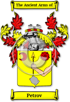 Petrov Family Crest Download (jpg) Legacy Series - 150 DPI