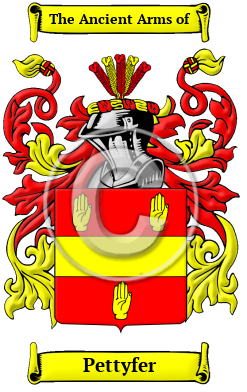 Pettyfer Family Crest/Coat of Arms