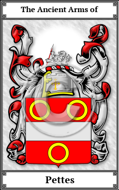 Pettes Family Crest Download (JPG) Book Plated - 600 DPI