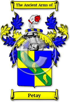 Petay Family Crest Download (JPG) Legacy Series - 600 DPI