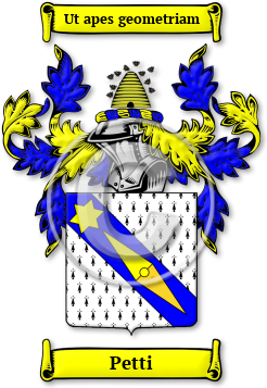 Petti Family Crest Download (jpg) Legacy Series - 150 DPI
