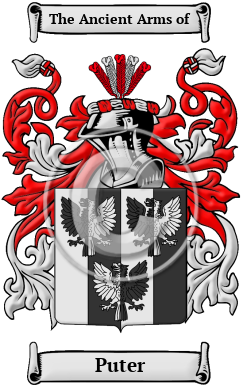 Puter Name Meaning, Family History, Family Crest & Coats of Arms