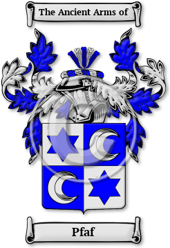 Pfaf Family Crest Download (jpg) Legacy Series - 150 DPI