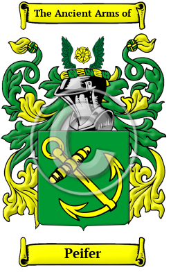 Peifer Family Crest/Coat of Arms