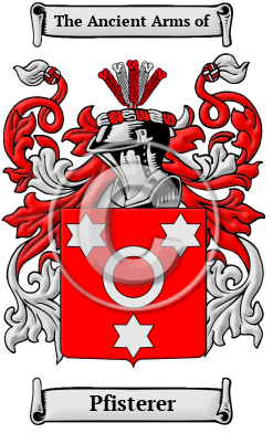 Pfisterer Family Crest/Coat of Arms
