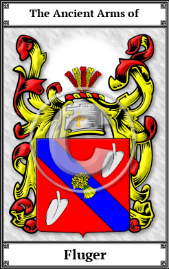 Fluger Family Crest Download (JPG)  Book Plated - 150 DPI