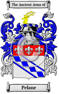 Pelane Family Crest/Coat of Arms