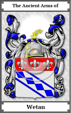 Wetan Family Crest Download (JPG)  Book Plated - 150 DPI