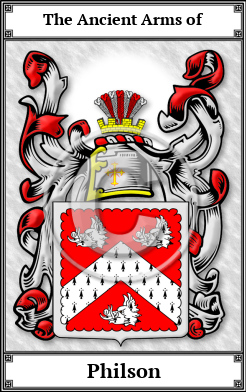 Philson Family Crest Download (JPG) Book Plated - 600 DPI