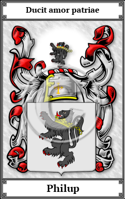 Philup Family Crest Download (JPG)  Book Plated - 150 DPI