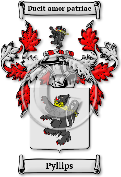 Pyllips Family Crest Download (jpg) Legacy Series - 150 DPI