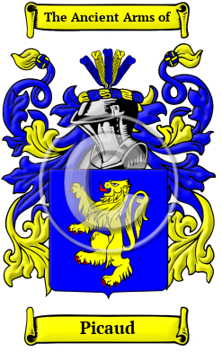 Picaud Family Crest/Coat of Arms