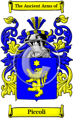 Piccoli Family Crest/Coat of Arms