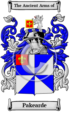 Pakearde Family Crest/Coat of Arms
