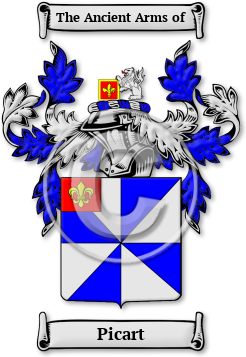 Picart Family Crest Download (jpg) Legacy Series - 150 DPI