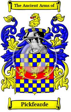 Pickfearde Family Crest/Coat of Arms