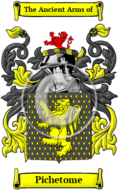 Pichetome Family Crest/Coat of Arms