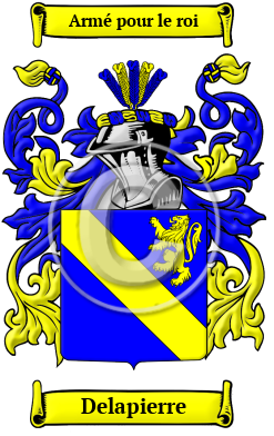 Delapierre Family Crest/Coat of Arms