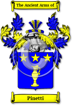 Pinetti Family Crest Download (JPG) Legacy Series - 600 DPI