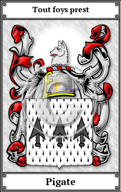 Pigate Family Crest Download (JPG)  Book Plated - 150 DPI