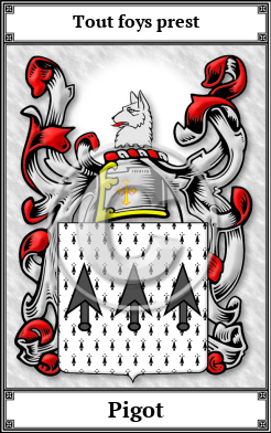 Pigot Family Crest Download (JPG)  Book Plated - 150 DPI