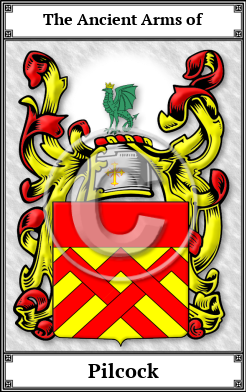 Pilcock Family Crest Download (JPG)  Book Plated - 150 DPI