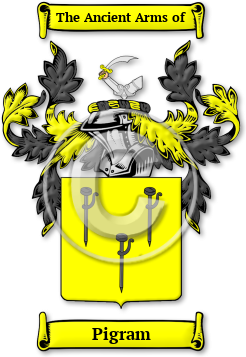 Pigram Family Crest Download (jpg) Legacy Series - 150 DPI
