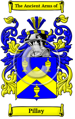 Pillay Family Crest/Coat of Arms