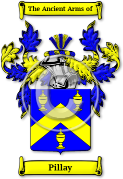 Pillay Family Crest Download (jpg) Legacy Series - 150 DPI