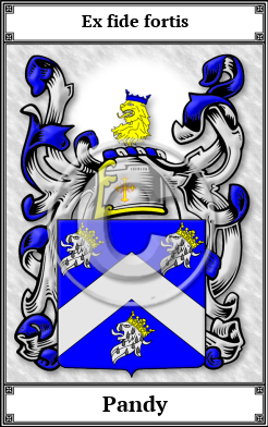 Pandy Family Crest Download (JPG)  Book Plated - 150 DPI