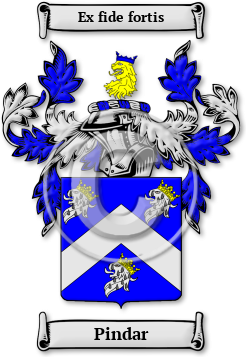 Pindar Family Crest Download (JPG) Legacy Series - 600 DPI
