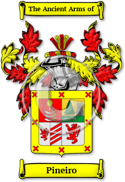 Pineiro Family Crest Download (jpg) Legacy Series - 150 DPI