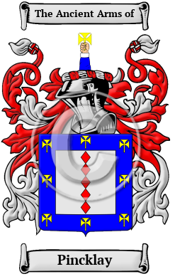 Pincklay Family Crest/Coat of Arms
