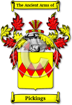 Pickings Family Crest Download (jpg) Legacy Series - 150 DPI