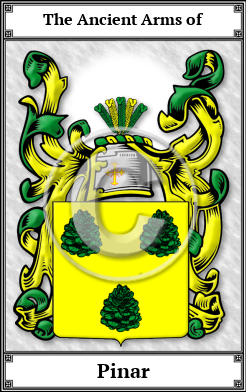 Pinar Family Crest Download (JPG) Book Plated - 600 DPI