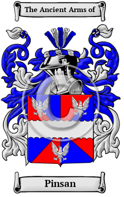 Pinsan Family Crest/Coat of Arms
