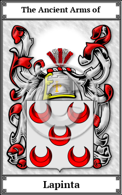 Lapinta Family Crest Download (JPG)  Book Plated - 150 DPI
