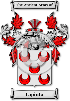 Lapinta Family Crest Download (jpg) Legacy Series - 150 DPI