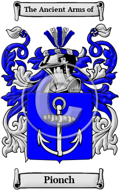 Pionch Family Crest/Coat of Arms