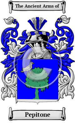 Pepitone Family Crest/Coat of Arms