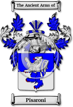 Pisaroni Family Crest Download (jpg) Legacy Series - 150 DPI